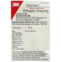 3M 3M Opticlude Orthoptic Dressing Eye Patch for Occlusion Therapy Patch 5.7cm x 8.2cm Adult thumbnail 3