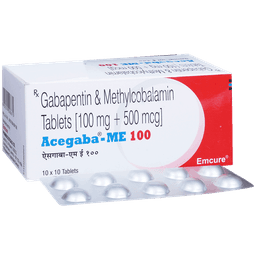 Acegaba ME 100mg/500mcg Tablet thumbnail 1