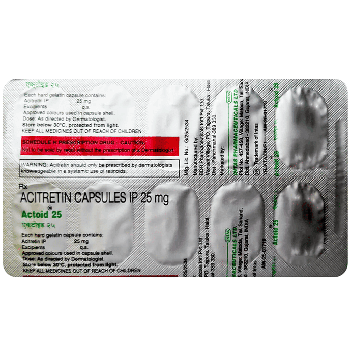 Actoid 25mg Capsule